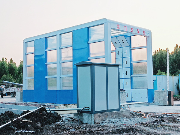 西安某建筑工地龙门洗车机